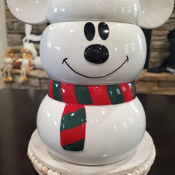Mickey Holiday Cookie Jar-NWT - Picture 3 of 5